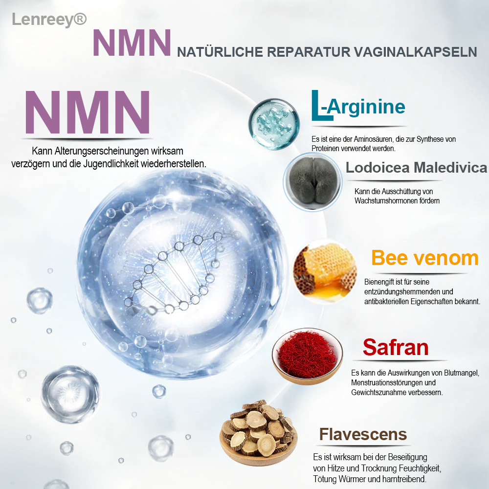🧚‍♀️GFOUK® Bee Venom NMN Natural Repair Vaginalkapseln [Bei allen vaginalen und hormonellen Problemen]